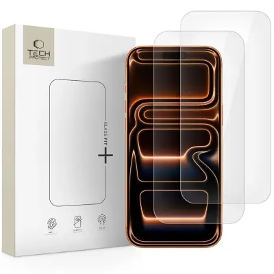 TECH-PROTECT KALJENO STEKLO GLASS FIT+ 2-PAKET ZA IPHONE 16 PRO 17 17 PRO