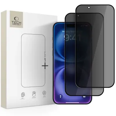 TECH-PROTECT STEKLO SPY+ ZA ZAŠČITO ZASEBNOSTI, 2 KOMADA ZA IPHONE 17 AIR