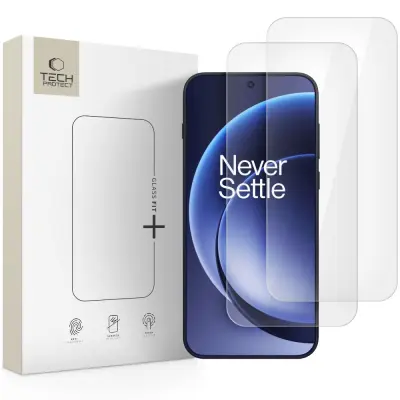 TECH-PROTECT KALJENO STEKLO GLASS FIT+ PAKET 2 KOSOV ZA ZAŠČITO ZASLONA ONEPLUS 15