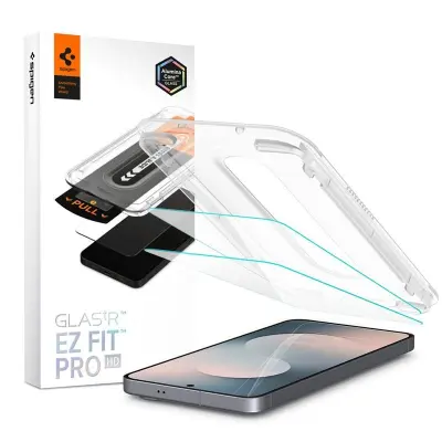 SPIGEN KALJENO STEKLO GLAS.TR EZ FIT PRO ZA GALAXY S25 FE ZAŠČITA 2 KOSOV