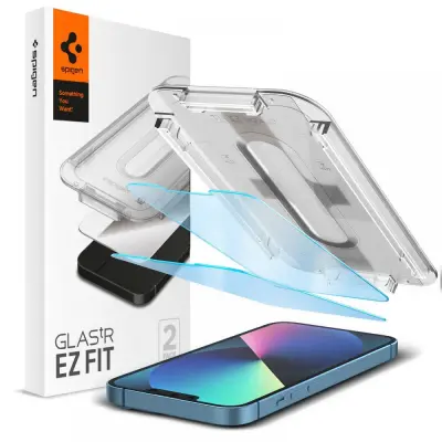 SPIGEN KALJENO STEKLO ZA IPHONE 13 13 PRO 14 ANTIBLUE GLAS TR EZ FIT