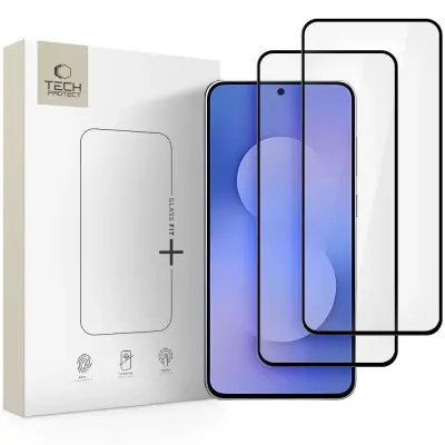 TECH-PROTECT KALJENO STEKLO GLASS FIT+ 2-PAKET ZA SAMSUNG GALAXY S25 FE