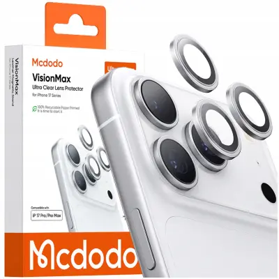 MCDODO KALJENO STEKLO ZAŠČITNO ZA KAMERO ZA APPLE IPHONE 17 PRO/PRO MAX