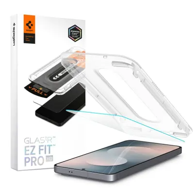 SPIGEN KALJENO STEKLO GLAS.TR EZ FIT PRO HD ZA GALAXY S25 FE PROZORNO