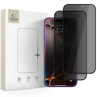 TECH-PROTECT PRIVATIZIRAJOČE STEKLO GLASS SPY+ 2-PAKET ZA IPHONE 16 PRO 17 PRO