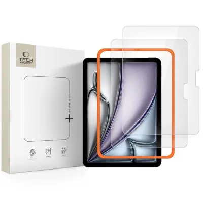 TECH-PROTECT KALJENO STEKLO, ENOSTAVNA SET+ 2-KOMPLETNA ZAŠČITNA VRATA ZA IPAD AIR 11 2024 2025