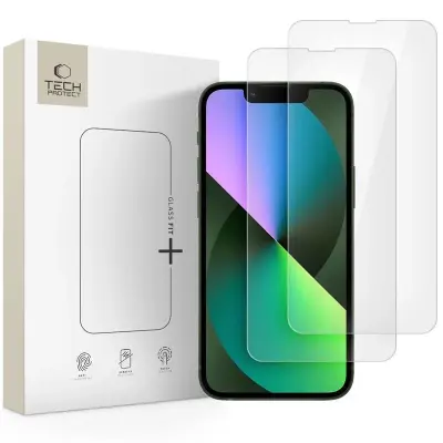 KALJENO STEKLO TECH-PROTECT ZA IPHONE 13 MINI, 2 KOMADA, PROZORNO