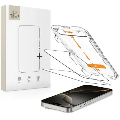 TECH-PROTECT KALJENO STEKLO QUICK SET + 2-KOMPLETNO ZAŠČITNO ZA IPHONE 16 PRO