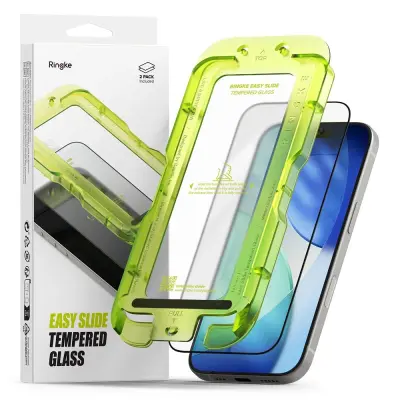 RINGKE KALJENO STEKLO EASY SLIDE - PAKET 2 ETIKET ZA IPHONE 17 ZAŠČITA ZASLONA 2