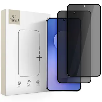 TECH-PROTECT STEKLO SPY+ 2-PAKET ZAVITNIH STEKEL ZA SAMSUNG GALAXY S25