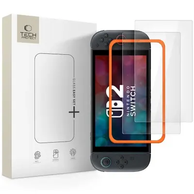TECH-PROTECT KALJENO STEKLO, ENOSTAVEN SET+ 2-KOMPLET ZA NINTENDO SWITCH