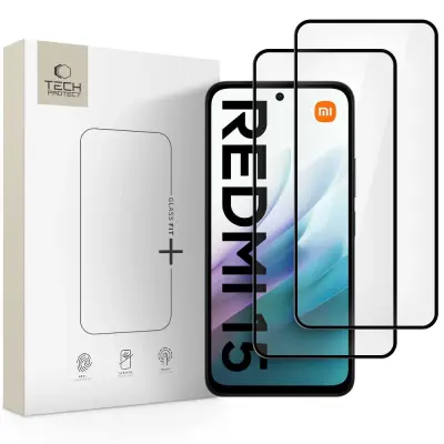TECH-PROTECT KALJENO STEKLO GLASS FIT+ ZA XIAOMI REDMI 15 4G 5G 2-PAKET