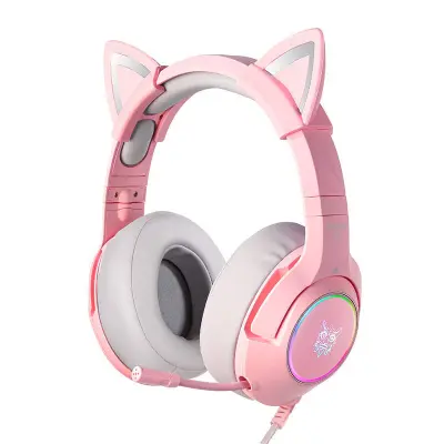 ONIKUMA BREZŽIČNE ON-EAR GAMING SLUŠALKE ZA RAČUNALNIK PRENOSNIK ROZA