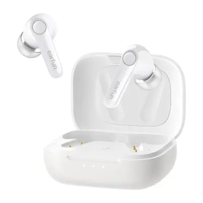 SLUŠALKE EARFUN TWS AIR PRO 4 ANC ZA TELEFONE Z BELO POVRŠINO IN ANC