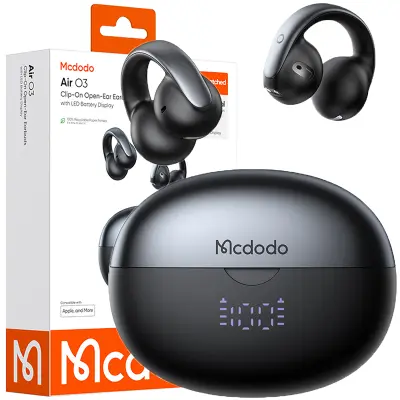 BREZŽIČNE SLUŠALKE MCDODO BLUETOOTH 5.4 Z MIKROFONOM IN ETUIJEM Z ZAPONKO