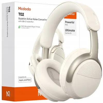 BREZŽIČNE BLUETOOTH SLUŠALKE MCDODO Z MIKROFONOM IN ANC BEŽ