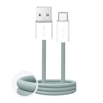 PURO KABEL FABRIK 2.0 USB-A NA USB-C ZA PRENOSNIK, TELEFON, TABLIČNI RAČUNALNIK 10W 1M5