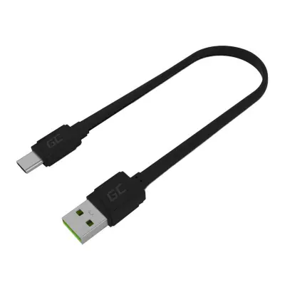 USB - USB-C GREEN CELL GCMATTE KABEL, 25 CM, HITRO POLNJENJE ULTRA CHARGE, QC 3.0