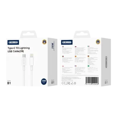 JELLICO USB-C KABEL LIGHTNING KABEL ZA IPHONE 11 12 13 14 HITRO POLNJENJE 2