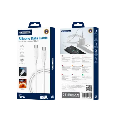 JELLICO USB-C KABEL USB-C PD 60W ZA ANDROID TELEFONE 1M HITRO POLNJENJE