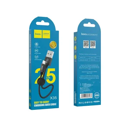 HOCO MICRO USB KABEL 0,25 M ZA HITRO POLNJENJE TELEFONOV SAMSUNG LG XIAOMI