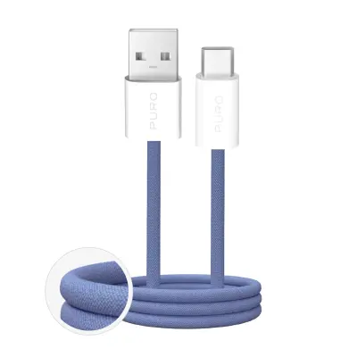 PURO FABRIK KABEL 2.0 10W USB-A NA USB-C 1,5M ZA HITRO POVEZAVO TELEFONA