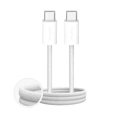 PURO FABRIK KABEL 4 USB-C NA USB-C ZA PRENOSNIK, TELEFON, TABLIČNI RAČUNALNIK, HITR