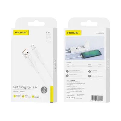 FONENG MICRO USB KABEL ZA PAMETNI TELEFON 2.1A HITR POLNILNIK 1M