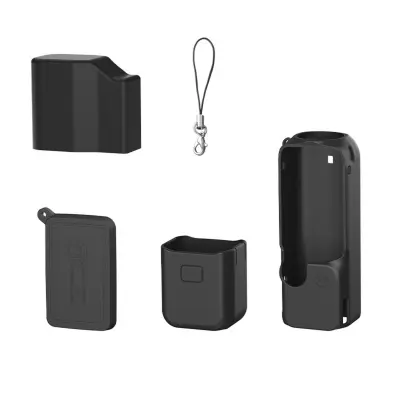 Komplet 4-delnih silikonskih ovitkov za DJI Osmo Pocket 4 Black