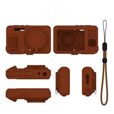 Silikonski zaščitni ovoj za Kodak PIXPRO FZ55, proti udarcem in prahu Brown