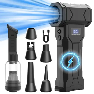 Prenosni ročni puhalnik za prah, polnljiv, 110000RPM, 4000mAh