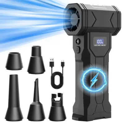 Ročni prenosni mini pihalnik zraka 110000RPM, 4000mAh, 3+Turbo