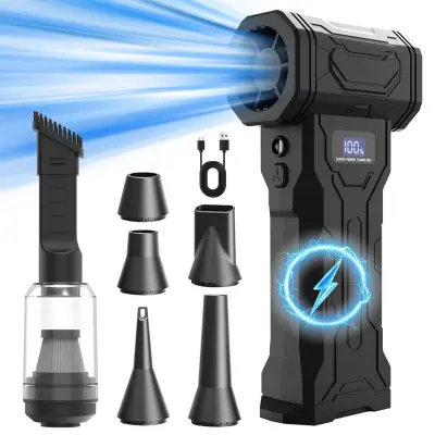 Prenosni brezžični mini pihalnik zraka 110000RPM, 4000mAh