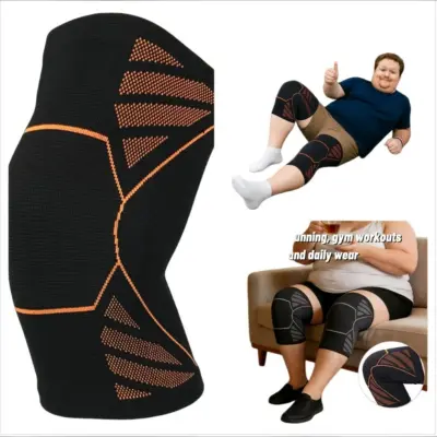 Plus Size Bakrene Ionske Podpore za Kolena – Dodatna Podpora za Šport in Fitnes  XXL