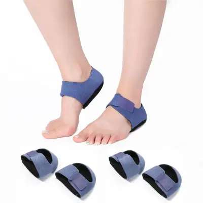 Silikonski blažilni vložki za peto, 2 para, vlažilni gel Blue L