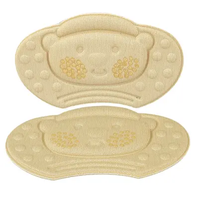 Nastavljive petne vložke za prileganje čevljev, protizdrsni ročaji pete Beige