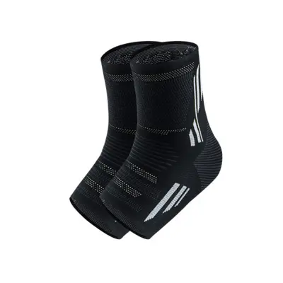 Podporni Trakovi za Gleženj - Črno Siva (2-Pack)  L
