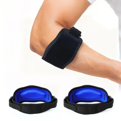 Podpora pogačice 2-pack – blaženje udarcev in nastavljiva kompresija Black+Blue