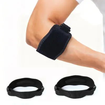 Podpora pogačice 2-pack – blaženje udarcev in nastavljiva kompresija Black