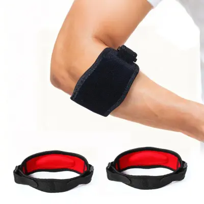 Podpora pogačice 2-pack – blaženje udarcev in nastavljiva kompresija Black/Red
