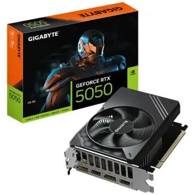 Grafična kartica nVidia RTX5050 GigaByte D6 - 8GB GDDR6 (GV-N5050D6-8GD)