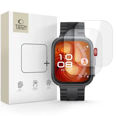 KALJENO STEKLO TECH-PROTECT ZA HUAWEI WATCH FIT 4 PRO, 2-KOMPLETNO ZAŠČITNO OBLOŽJE