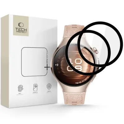 TECH-PROTECT HIBRIDNO STEKLO FLEX+ ZA HUAWEI WATCH 5 42 MM, PAKIRANJE 2 KOSOV