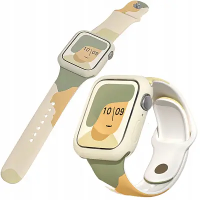 HURTEL PAŠEK ZA APPLE WATCH ULTRA 9 8 7 6 SE 5 4 3 2 SILIKONSKI CAMO