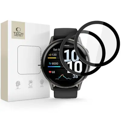 TECH-PROTECT STEKLO FLEX+ ZA GARMIN VENU 4 45 MM ZAŠČITNA 2-PAKETNA ZAŠČITA ZASLON