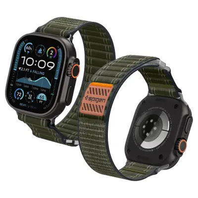 SPIGEN PAŠČEK ZA APPLE WATCH 8 9 10 11 SE ULTRA 44 45 46 49 MM ZELEN WBF0