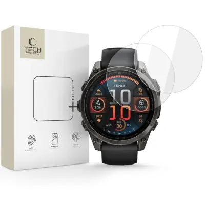 TECH-PROTECT KALJENO STEKLO GLASS FIT+ 2-KOMPLET ZA GARMIN FENIX 8 47 MM