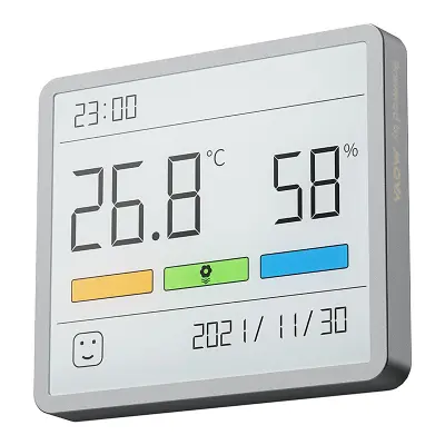 MOVO TERMOMETER IN HIGROMETER URA ZA MERJENJE TEMPERATURE IN VLAŽNOSTI DOMA