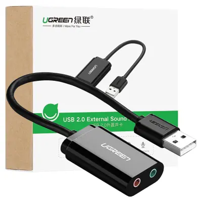UGREEN ZUNANJA USB ZVOČNA KARTICA ZA PRENOSNI RAČUNALNIK AVDIO PRETVORNIK