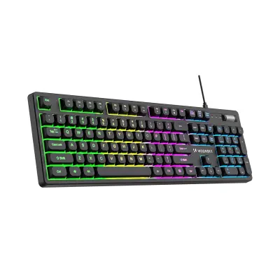 WOZINSKY RGB TIPKOVNICA Z VALJČKOM ZA RAČUNALNIŠKE IGRE Z MEMBRANSKIM SISTEMOM